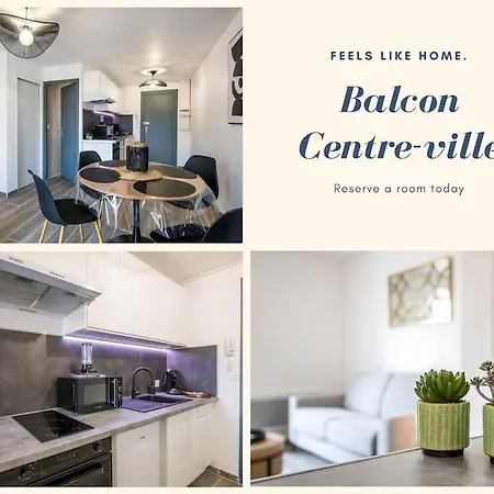 Apartment Panoramique Balcon Wifi Centre-ville *